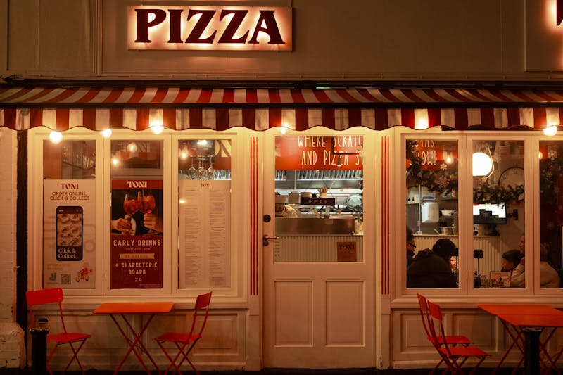 Giordano's restaurant interior with warm ambiance